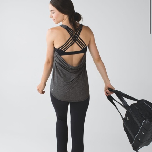 Lululemon Wild Tank Heathered Black